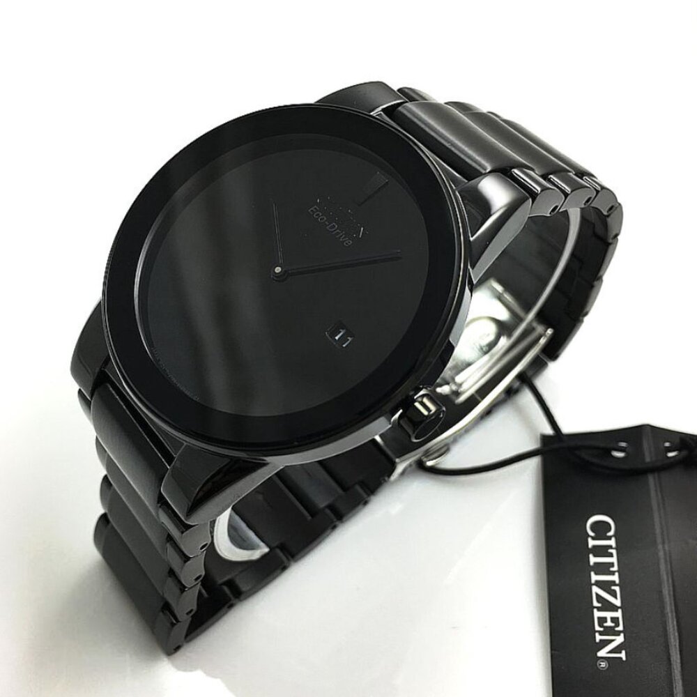 Men's Black Citizen Eco-Drive Axiom Steel Watch
